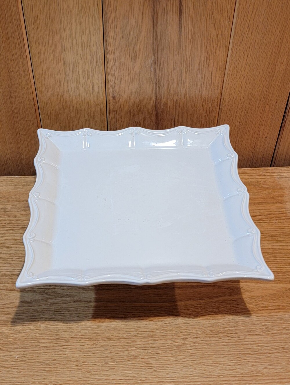 Ceriart S.A. White Pedestal Cake Stand Display Square 12" Party Portugal
